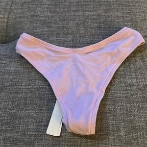 Skims Cotton Jersey Dipped Thong